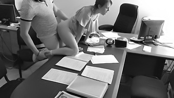 Amateur Boss Films Himself Having Sex With Petite Secretary In Office
