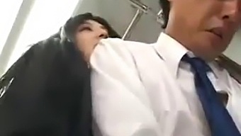 Passengers Enjoy A Handjob On A Public Bus