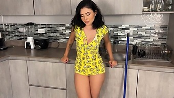 See It From Her Point Of View: A Solo Female Orgasm In A Dorm Room Kitchen Drawer.